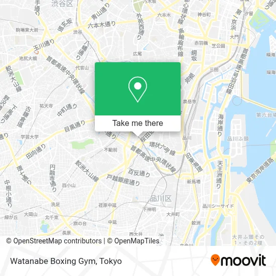 Watanabe Boxing Gym map