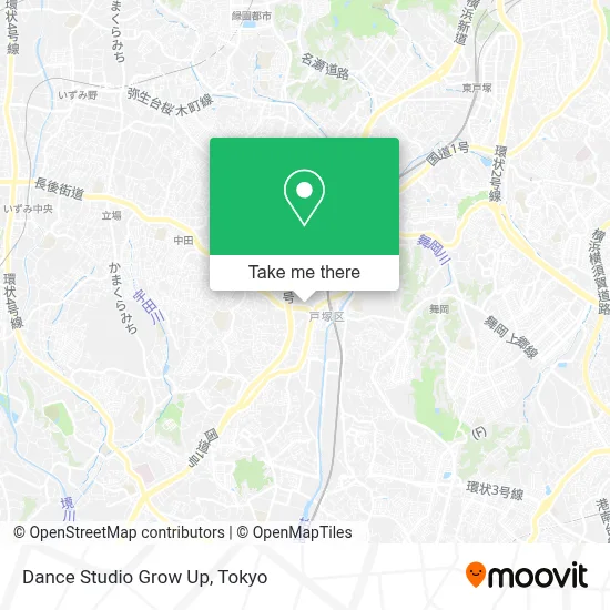 Dance Studio Grow Up map
