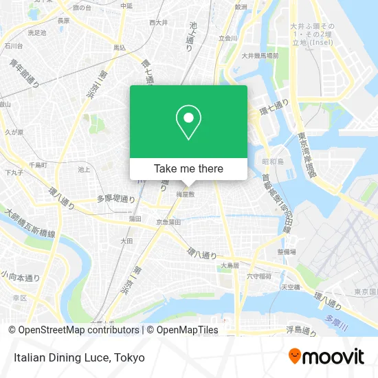 Italian Dining Luce map