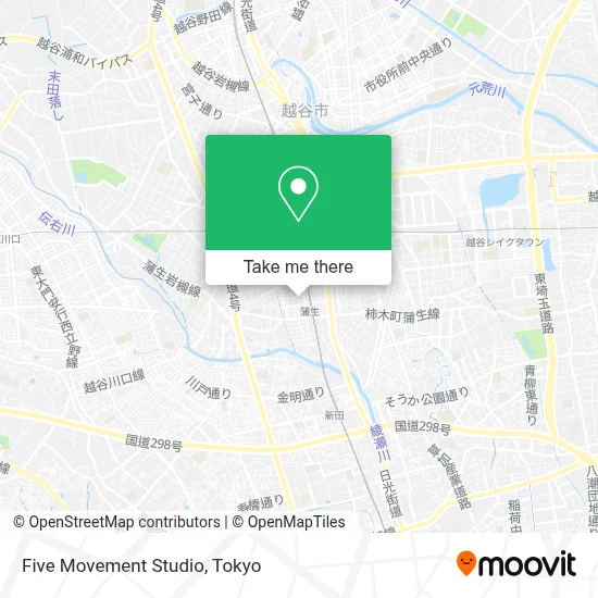 Five Movement Studio map