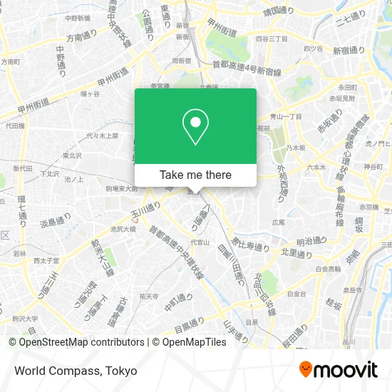 World Compass map