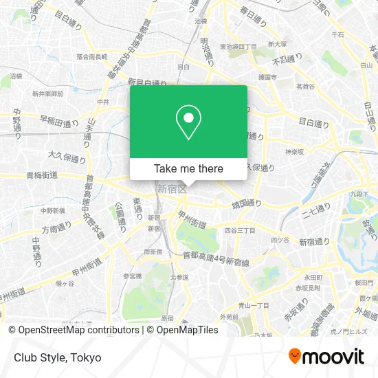 Club Style map