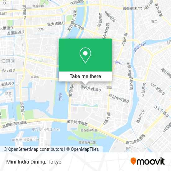 Mini India Dining map