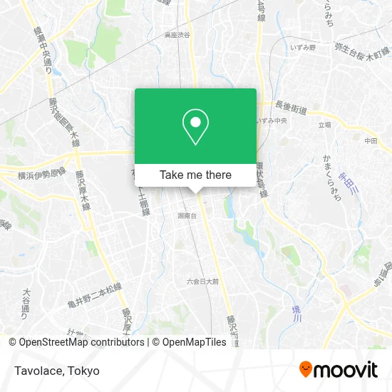 Tavolace map
