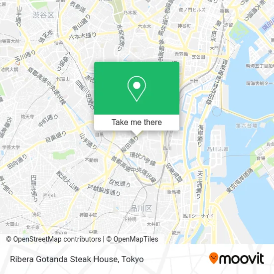 Ribera Gotanda Steak House map