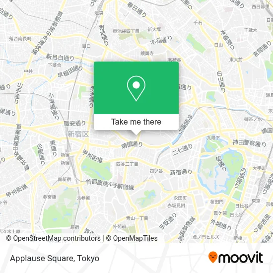 Applause Square map