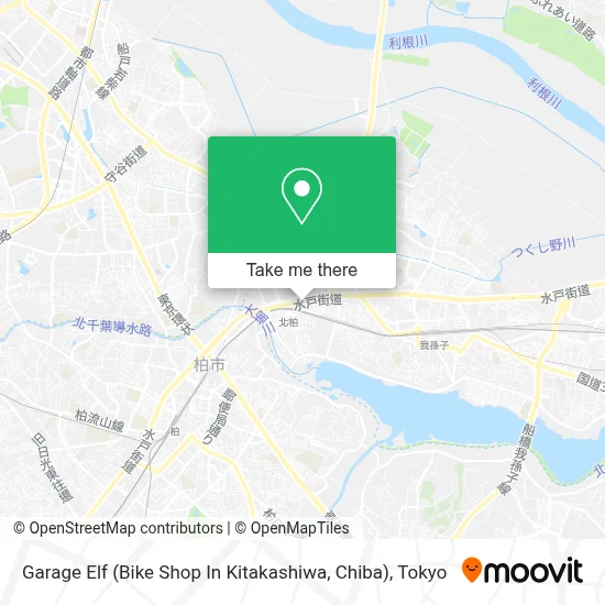 Garage Elf (Bike Shop In Kitakashiwa, Chiba) map
