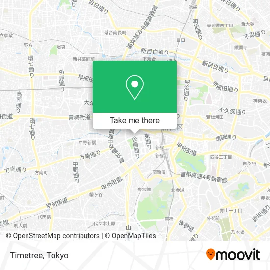Timetree map