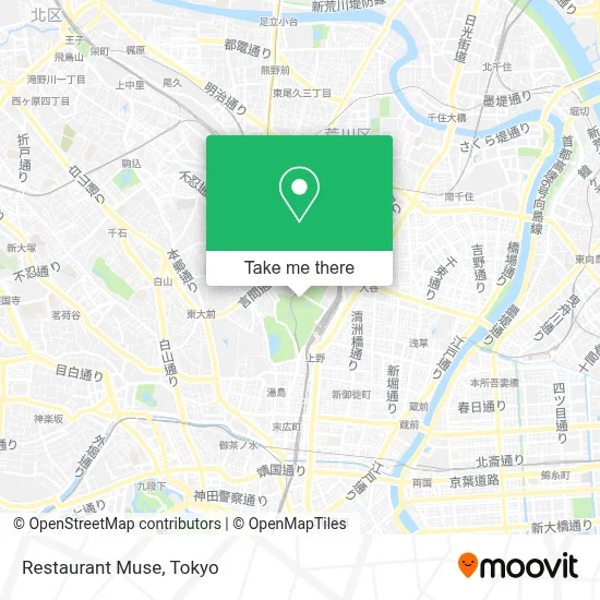 Restaurant Muse map