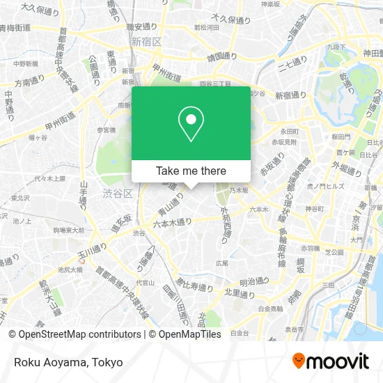 Roku Aoyama map