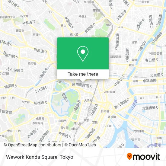 Wework Kanda Square map