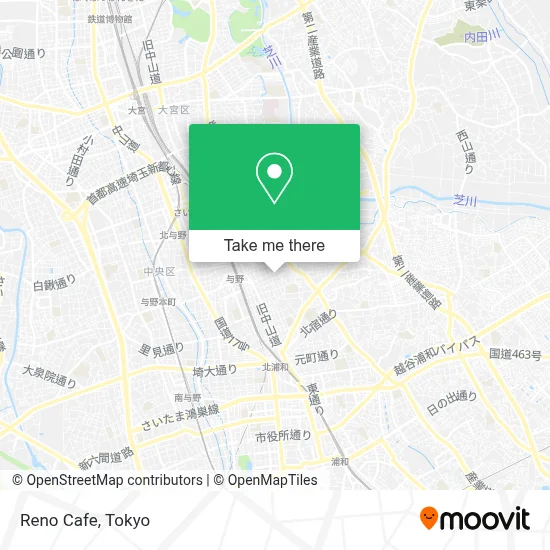 Reno Cafe map
