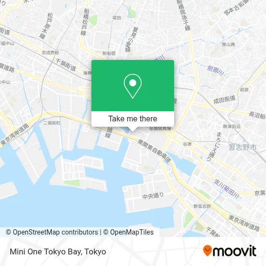 Mini One Tokyo Bay map