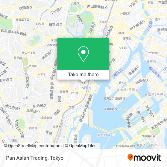 Pan Asian Trading map