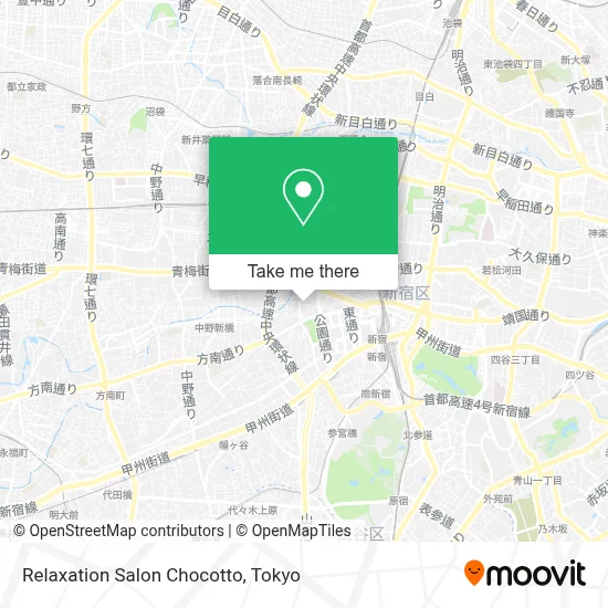 Relaxation Salon Chocotto map
