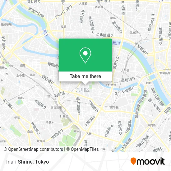 Inari Shrine map