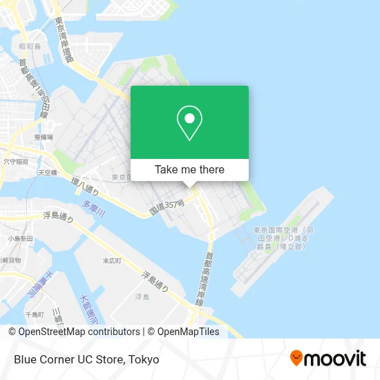 Blue Corner UC Store map