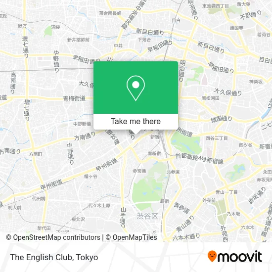 The English Club map