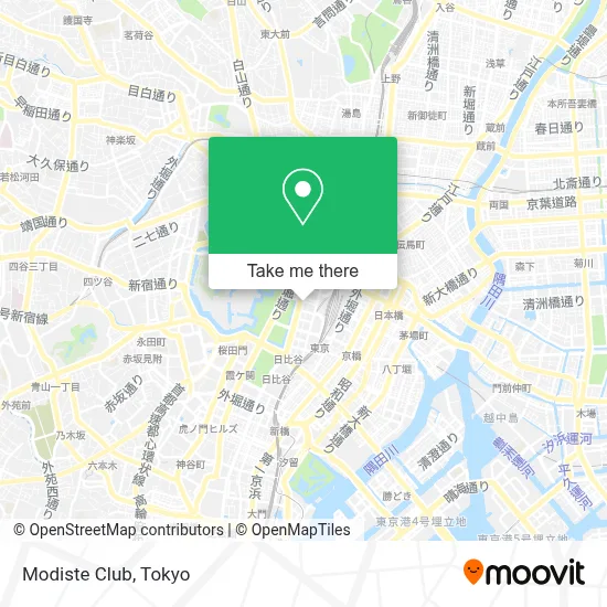Modiste Club map