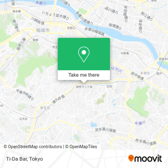 Ti-Da Bar map