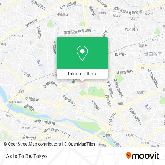 As Is To Be map