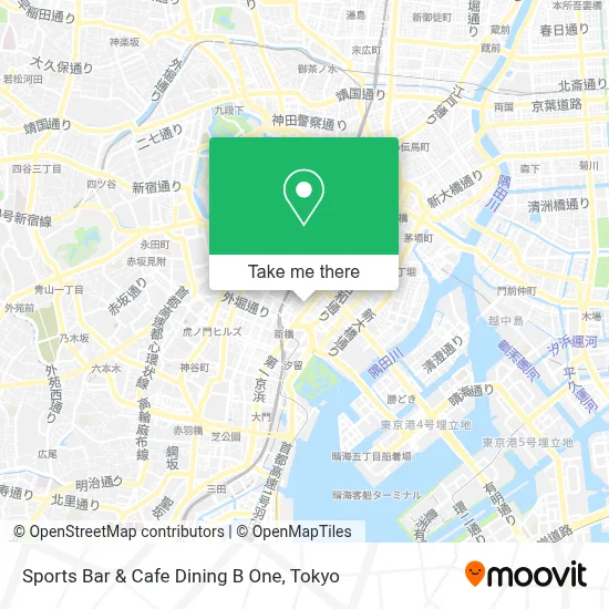 Sports Bar & Cafe Dining B One map