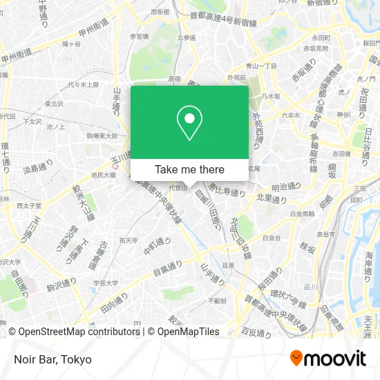 Noir Bar map