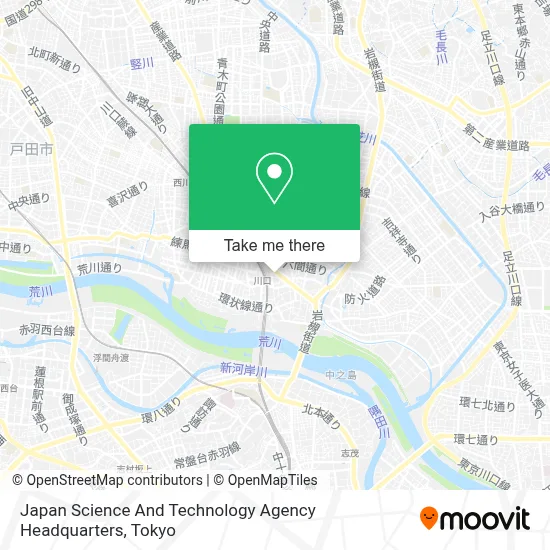 Japan Science And Technology Agency Headquarters map