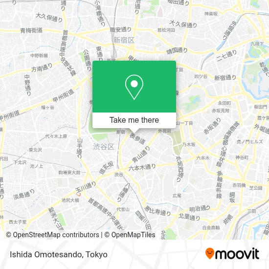Ishida Omotesando map