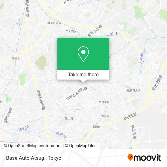 Base Auto Atsugi map