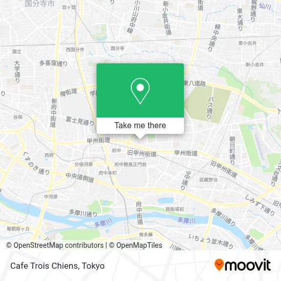 Cafe Trois Chiens map
