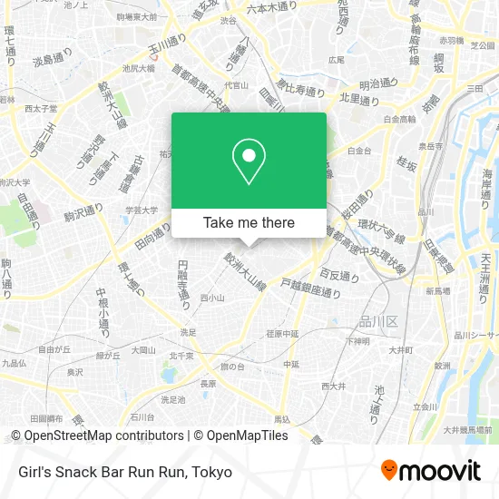 Girl's Snack Bar Run Run map