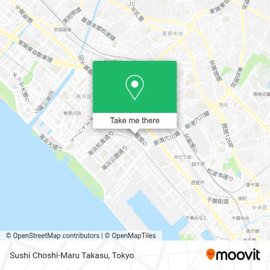 Sushi Choshi-Maru Takasu map