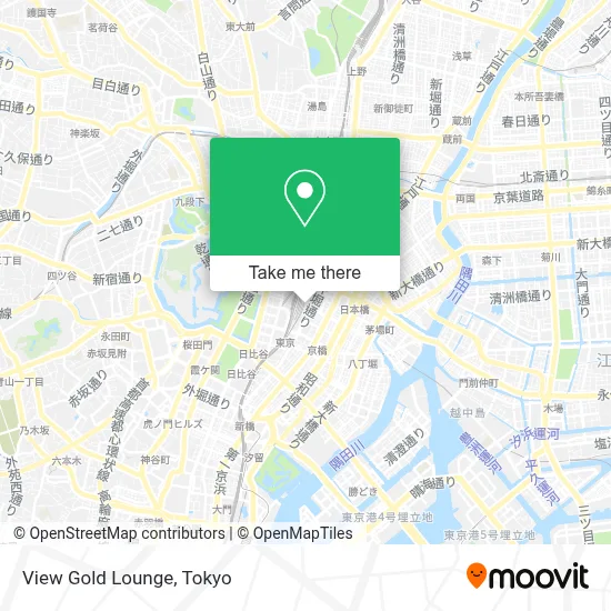 View Gold Lounge map