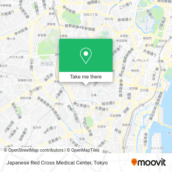 Japanese Red Cross Medical Center map