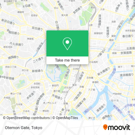 Otemon Gate map