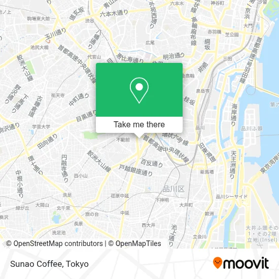 Sunao Coffee map