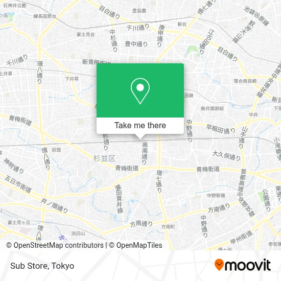 Sub Store map