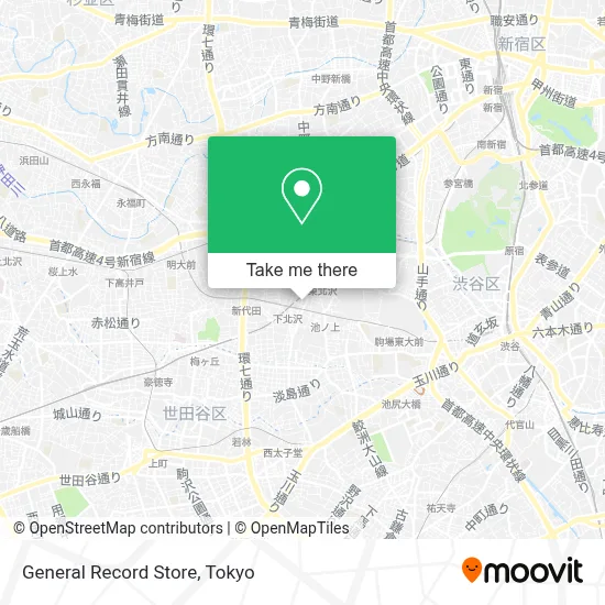 General Record Store map