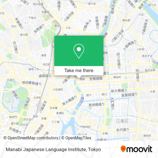 Manabi Japanese Language Institute map