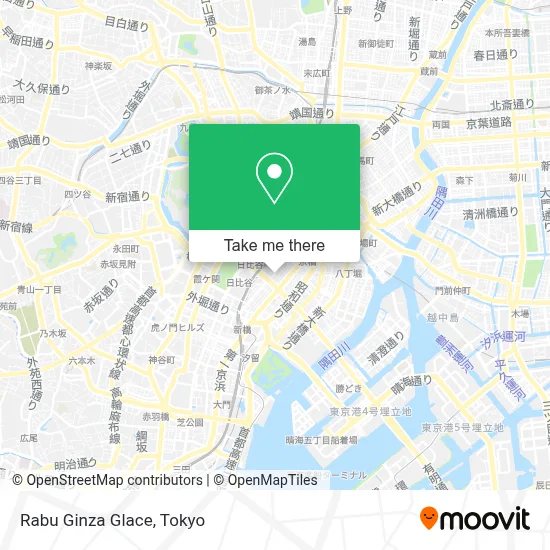 Rabu Ginza Glace map