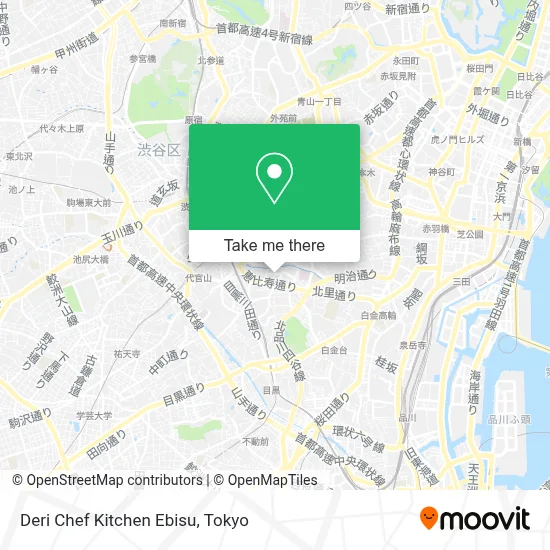 Deri Chef Kitchen Ebisu map