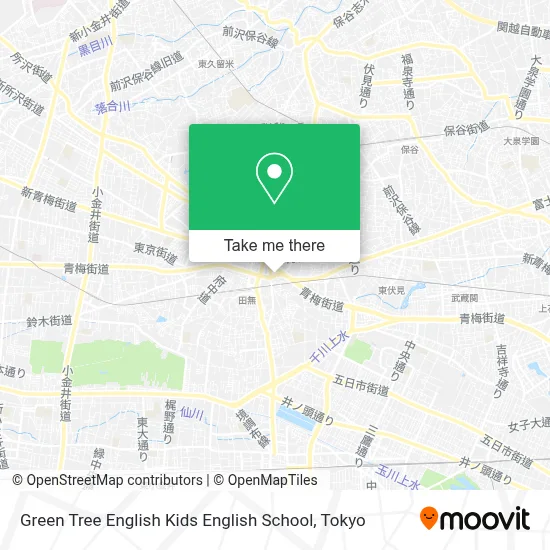 Green Tree English Kids English School map