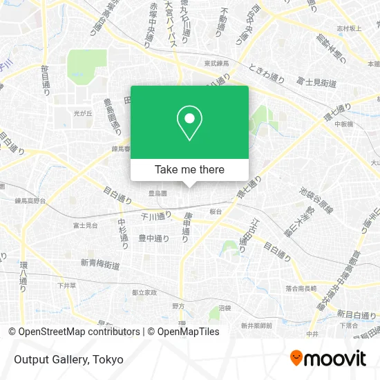 Output Gallery map