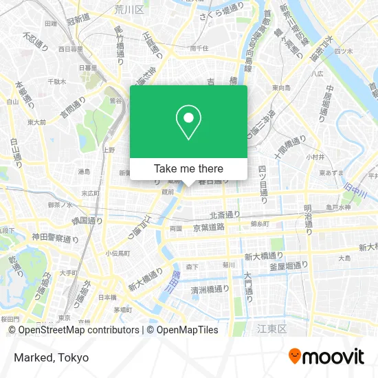 Marked map