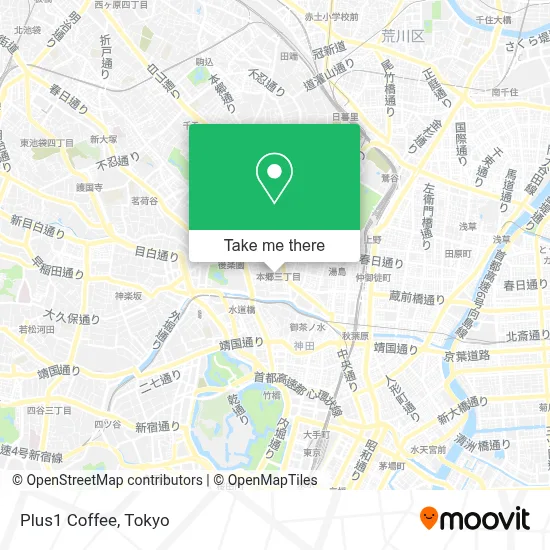 Plus1 Coffee map