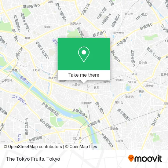 The Tokyo Fruits map