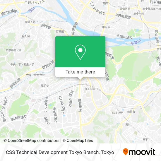CSS Technical Development Tokyo Branch map