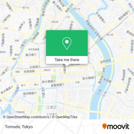 Tomods map