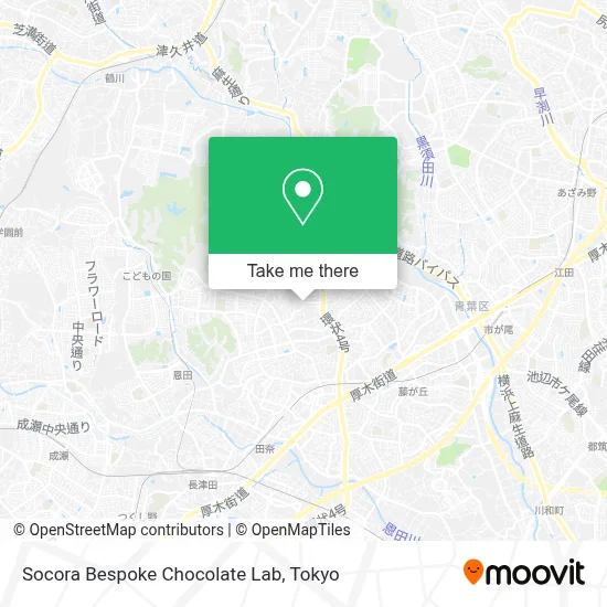 Socora Bespoke Chocolate Lab map